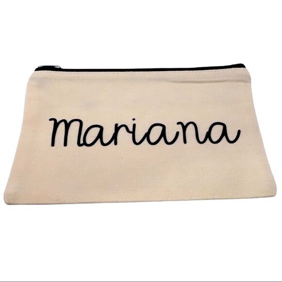 NWT WOOL + PEPPER CO. Bridesmaid Survival Kit CUSTOM Zipper Bag - Picture 2 of 3